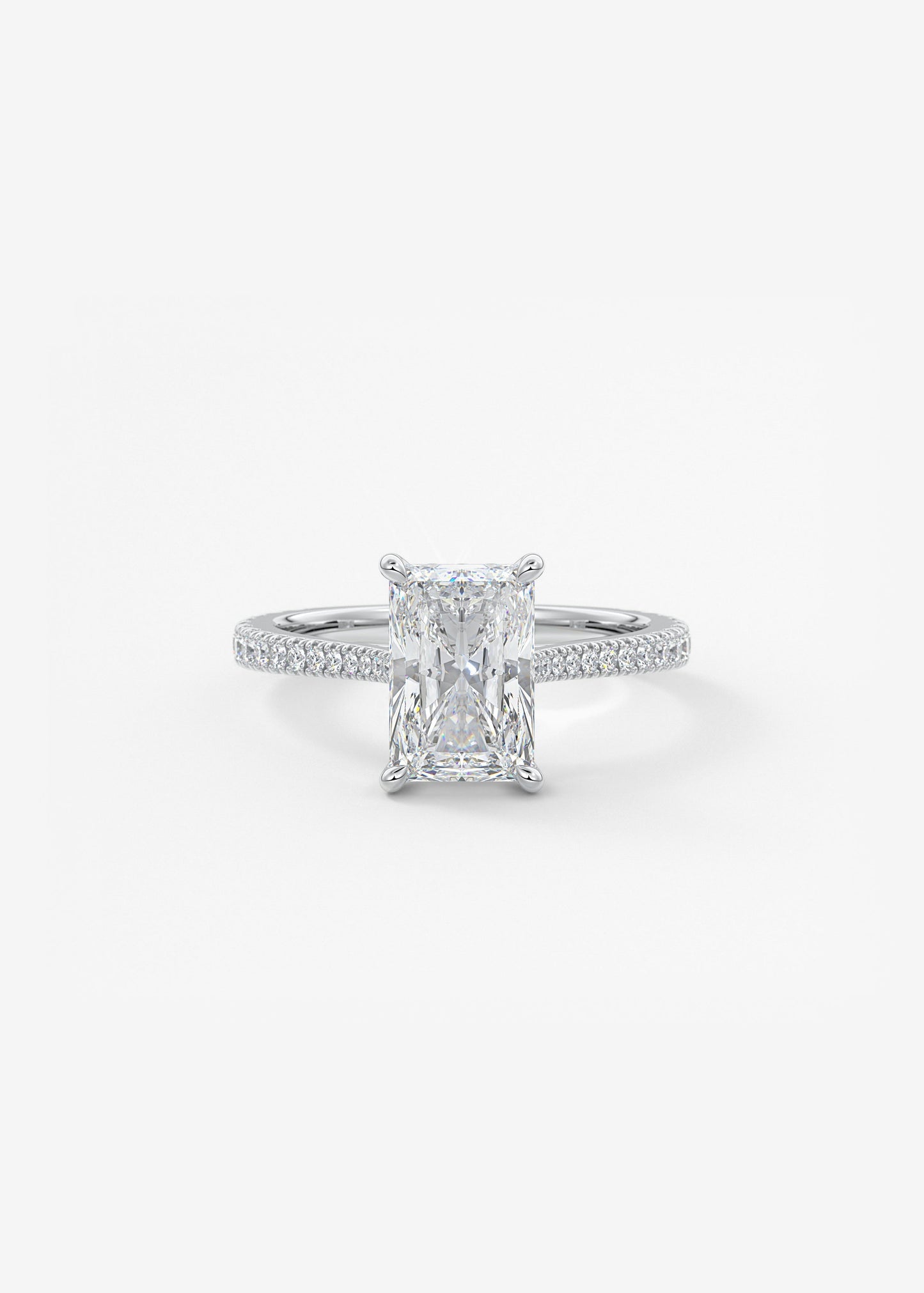 Oval Solitaire With Raised Basket Gallery Lab Grown Diamond Engagement Ring