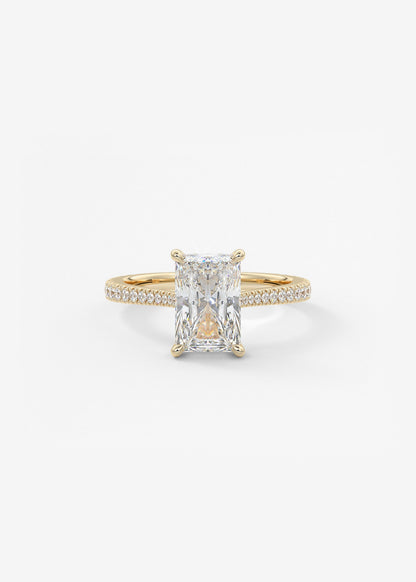 Oval Solitaire With Raised Basket Gallery Lab Grown Diamond Engagement Ring