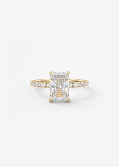 Oval Solitaire With Raised Basket Gallery Lab Grown Diamond Engagement Ring
