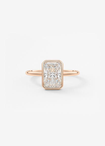 Oval Solitaire With Raised Basket Gallery Lab Grown Diamond Engagement Ring