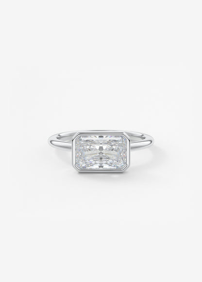 Oval Solitaire With Raised Basket Gallery Lab Grown Diamond Engagement Ring