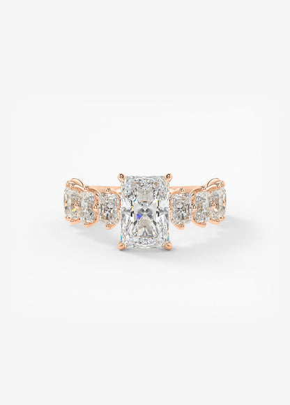 Oval Solitaire With Raised Basket Gallery Lab Grown Diamond Engagement Ring