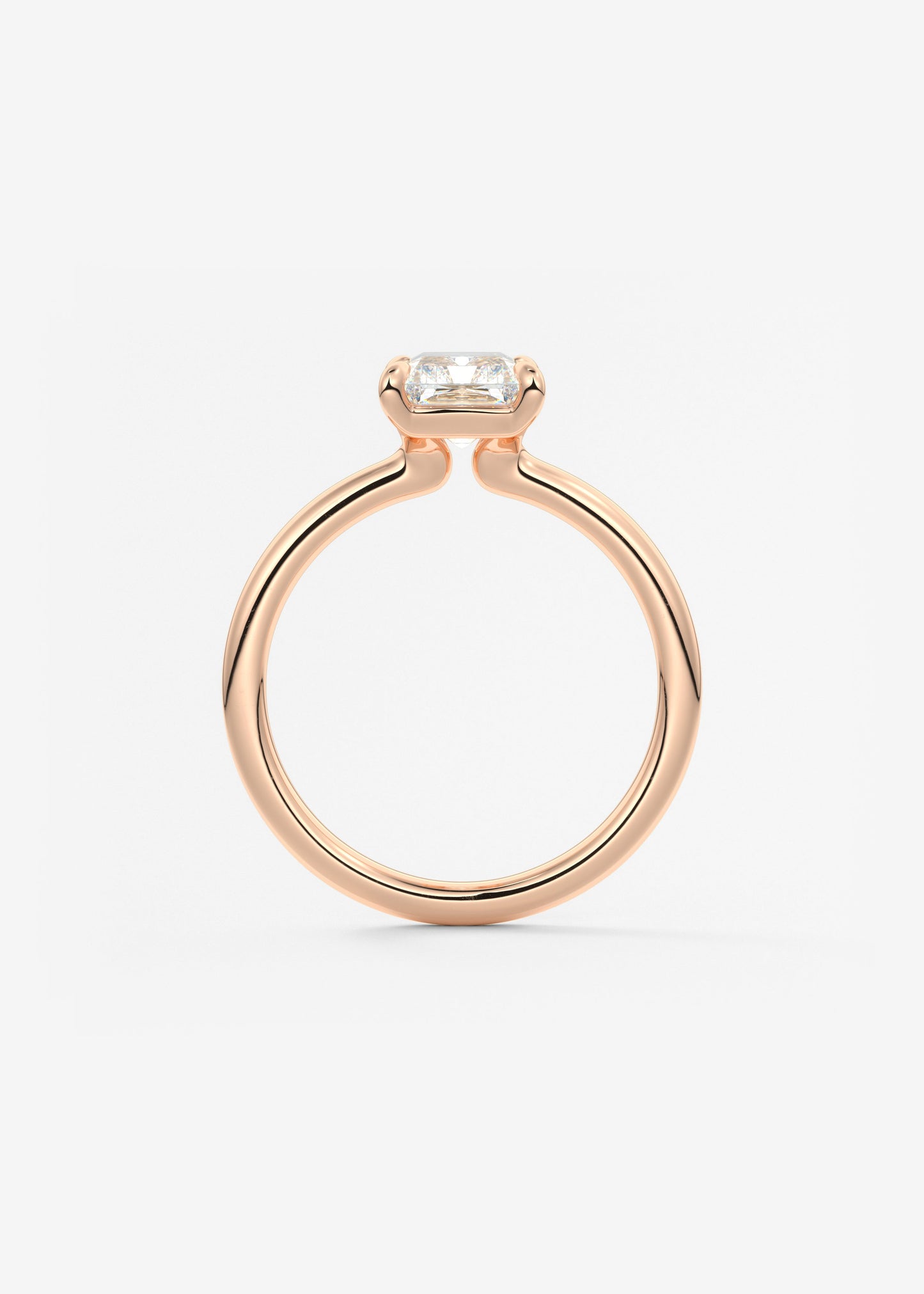 Oval Solitaire With Raised Basket Gallery Lab Grown Diamond Engagement Ring