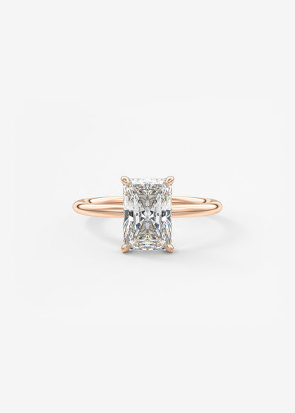 Oval Solitaire With Raised Basket Gallery Lab Grown Diamond Engagement Ring