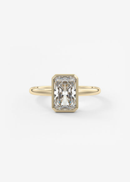 Oval Solitaire With Raised Basket Gallery Lab Grown Diamond Engagement Ring