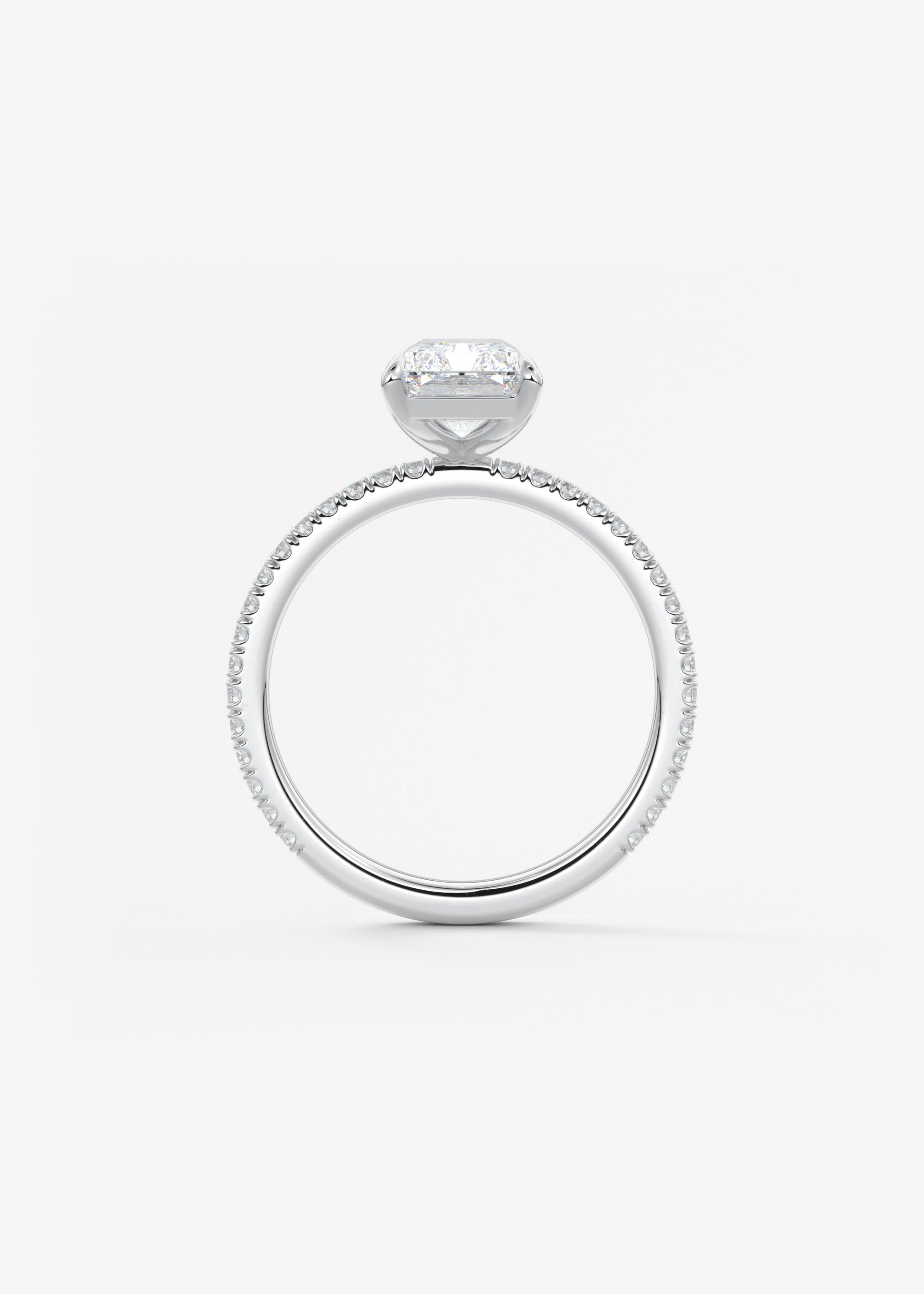 Oval Solitaire With Raised Basket Gallery Lab Grown Diamond Engagement Ring