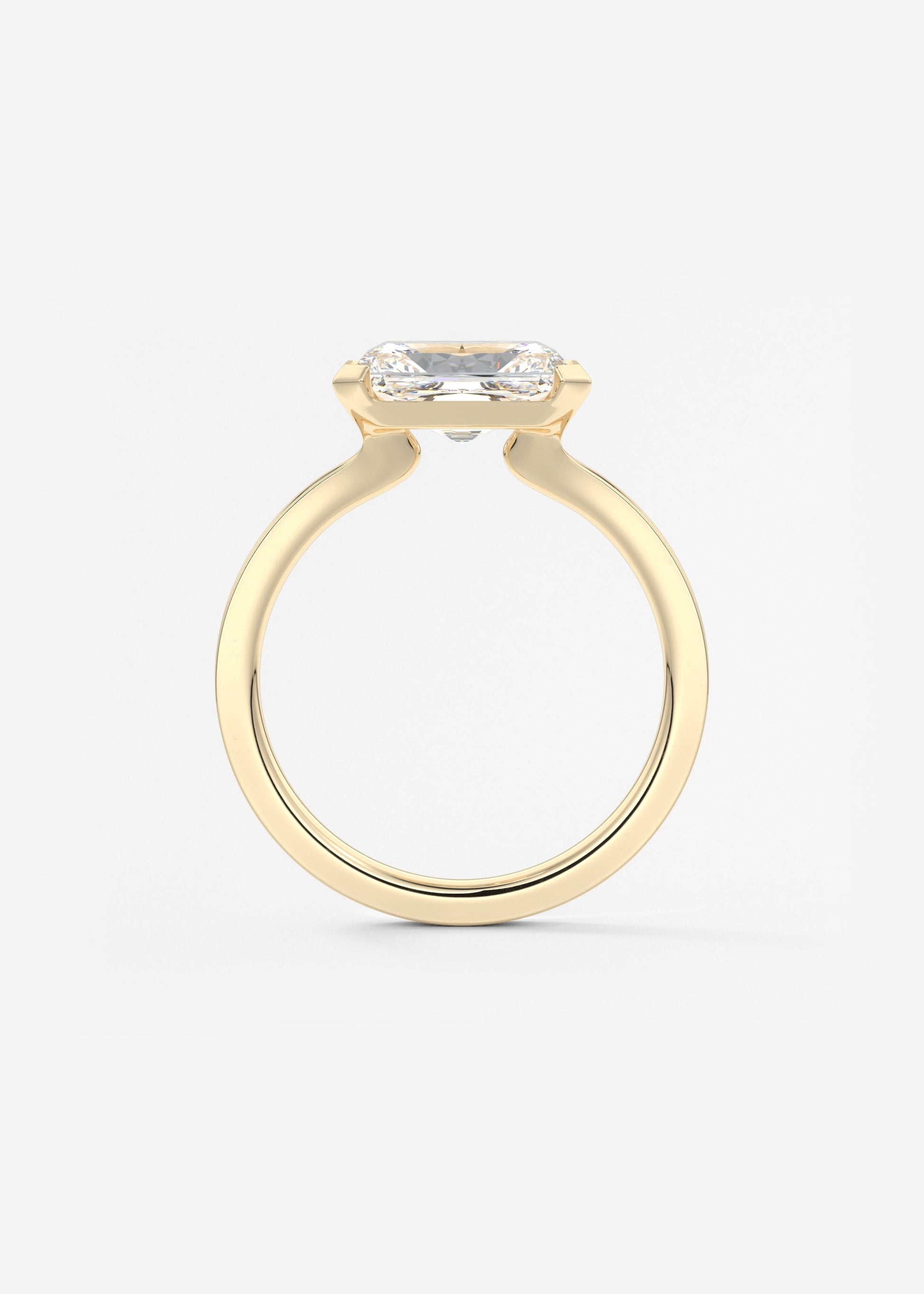 Oval Solitaire With Raised Basket Gallery Lab Grown Diamond Engagement Ring