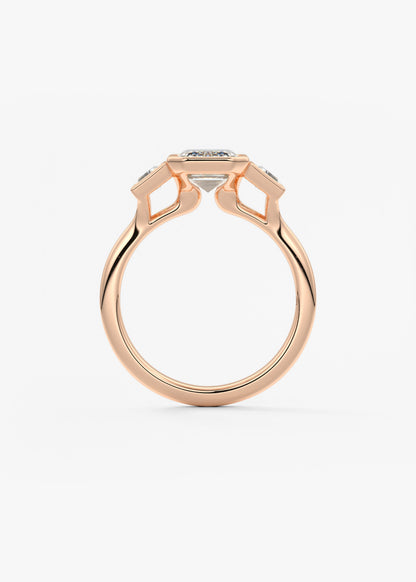 Oval Solitaire With Raised Basket Gallery Lab Grown Diamond Engagement Ring