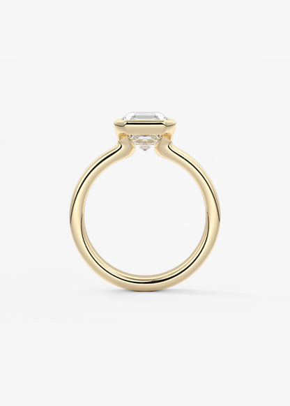 Oval Solitaire With Raised Basket Gallery Lab Grown Diamond Engagement Ring