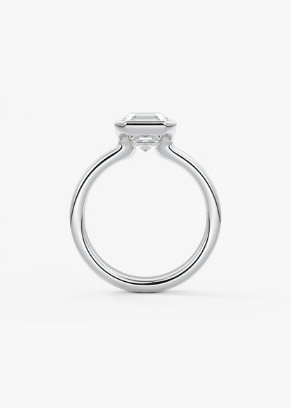Oval Solitaire With Raised Basket Gallery Lab Grown Diamond Engagement Ring