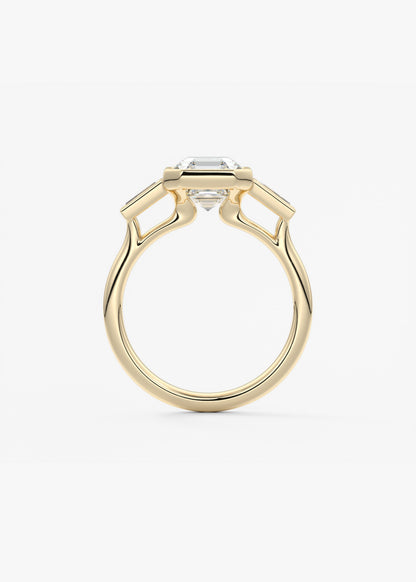 Oval Solitaire With Raised Basket Gallery Lab Grown Diamond Engagement Ring