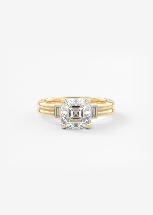Oval Solitaire With Raised Basket Gallery Lab Grown Diamond Engagement Ring
