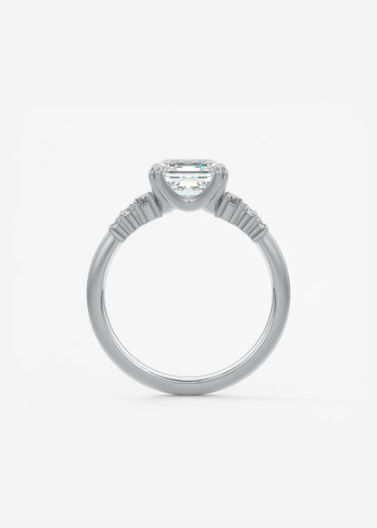 Oval Solitaire With Raised Basket Gallery Lab Grown Diamond Engagement Ring