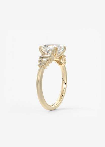 Oval Solitaire With Raised Basket Gallery Lab Grown Diamond Engagement Ring
