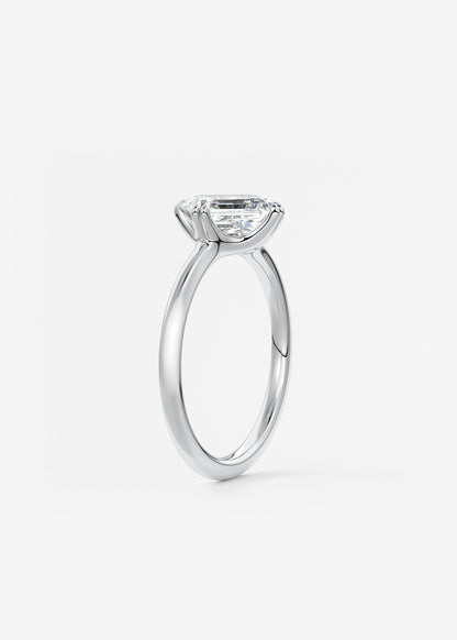 Oval Solitaire With Raised Basket Gallery Lab Grown Diamond Engagement Ring