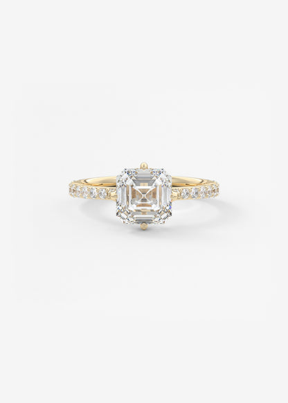 Oval Solitaire With Raised Basket Gallery Lab Grown Diamond Engagement Ring