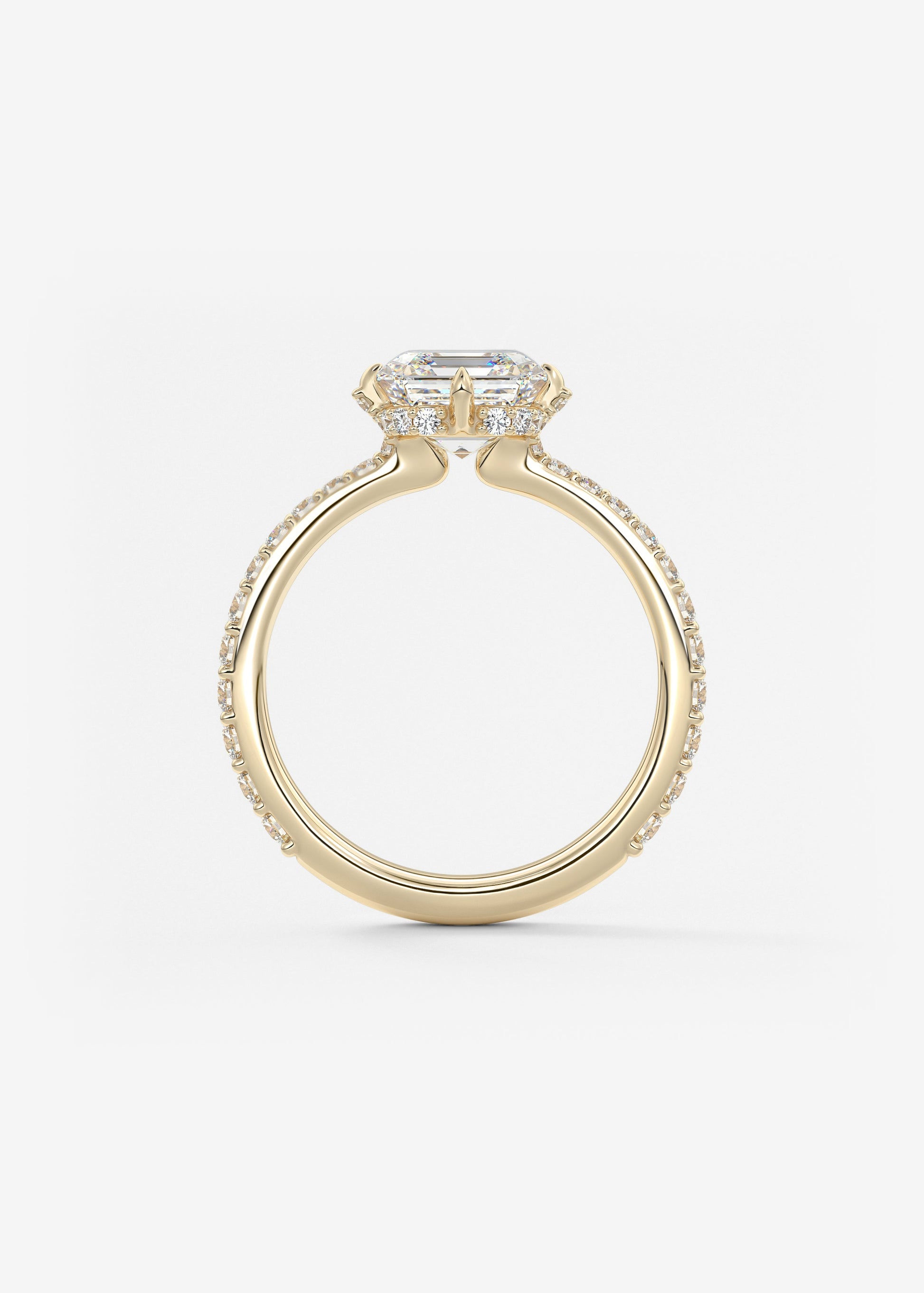 Oval Solitaire With Raised Basket Gallery Lab Grown Diamond Engagement Ring