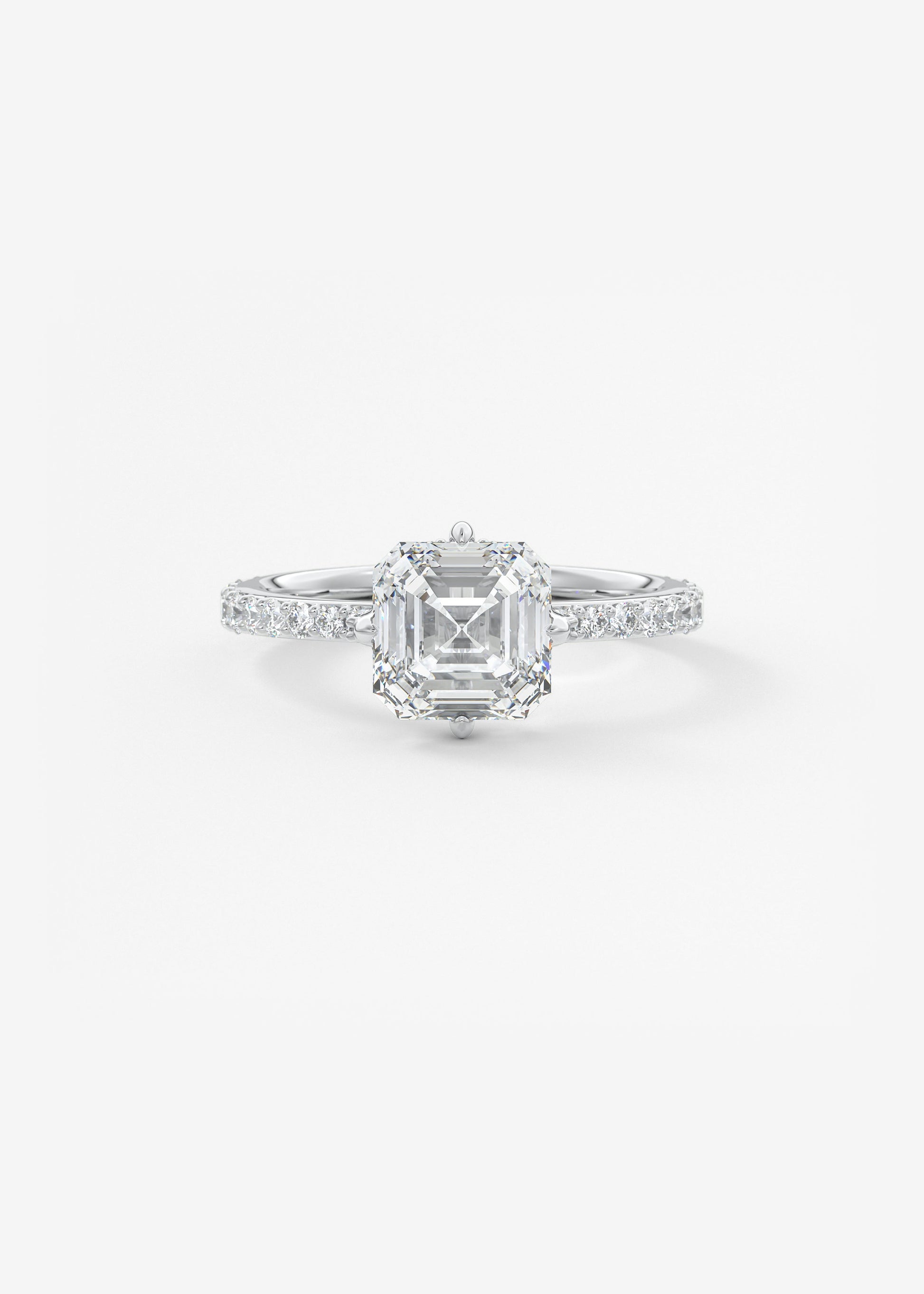 Oval Solitaire With Raised Basket Gallery Lab Grown Diamond Engagement Ring