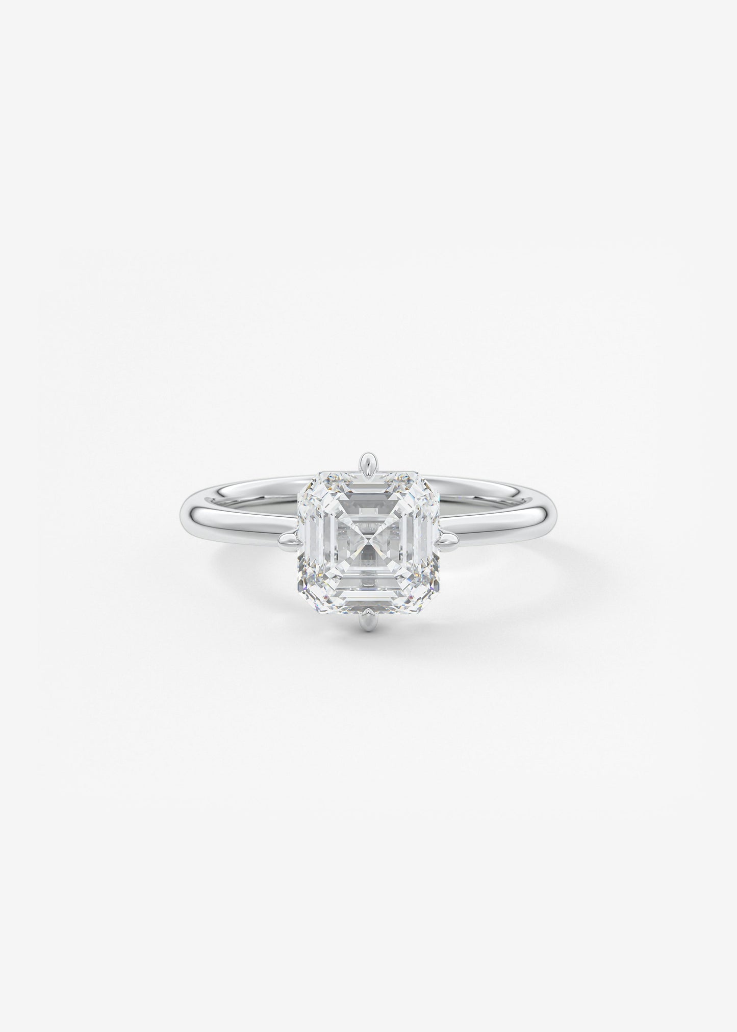 Oval Solitaire With Raised Basket Gallery Lab Grown Diamond Engagement Ring