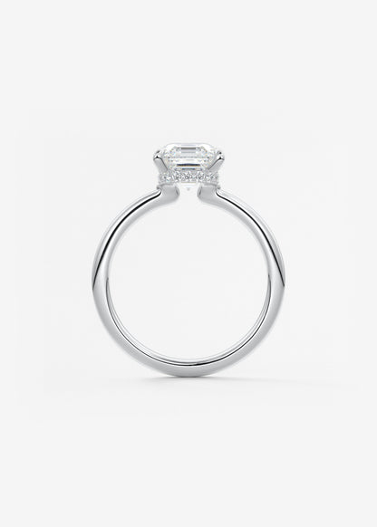 Oval Solitaire With Raised Basket Gallery Lab Grown Diamond Engagement Ring