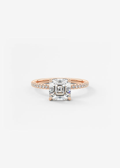 Oval Solitaire With Raised Basket Gallery Lab Grown Diamond Engagement Ring