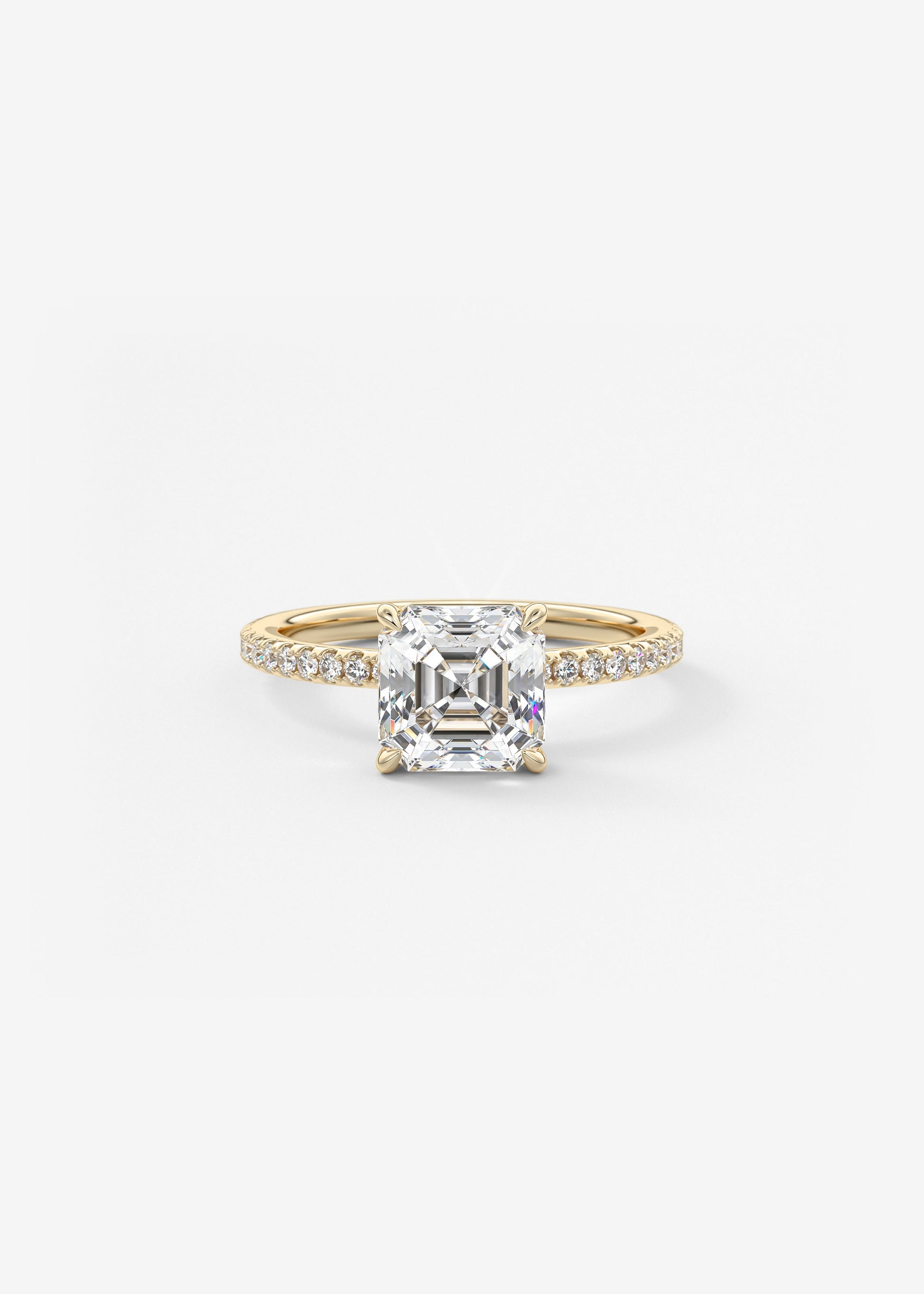 Oval Solitaire With Raised Basket Gallery Lab Grown Diamond Engagement Ring