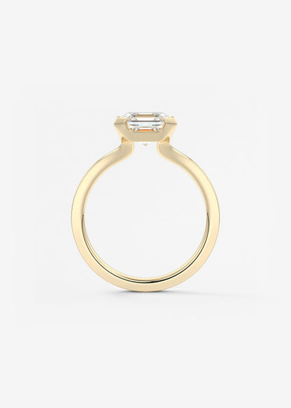 Oval Solitaire With Raised Basket Gallery Lab Grown Diamond Engagement Ring