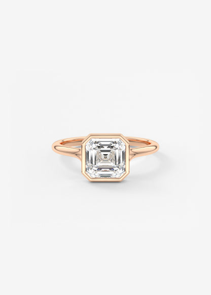 Oval Solitaire With Raised Basket Gallery Lab Grown Diamond Engagement Ring