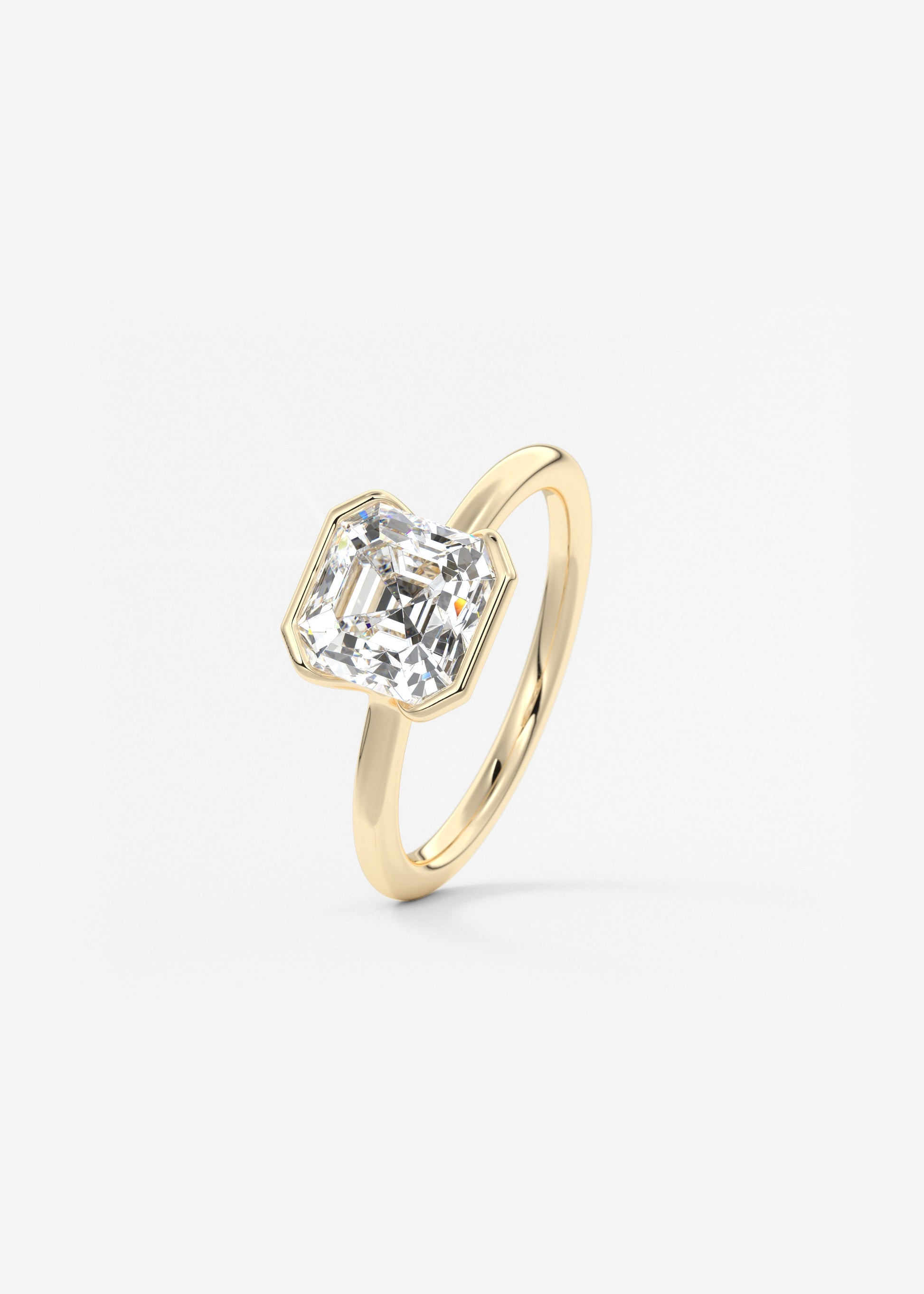 Oval Solitaire With Raised Basket Gallery Lab Grown Diamond Engagement Ring