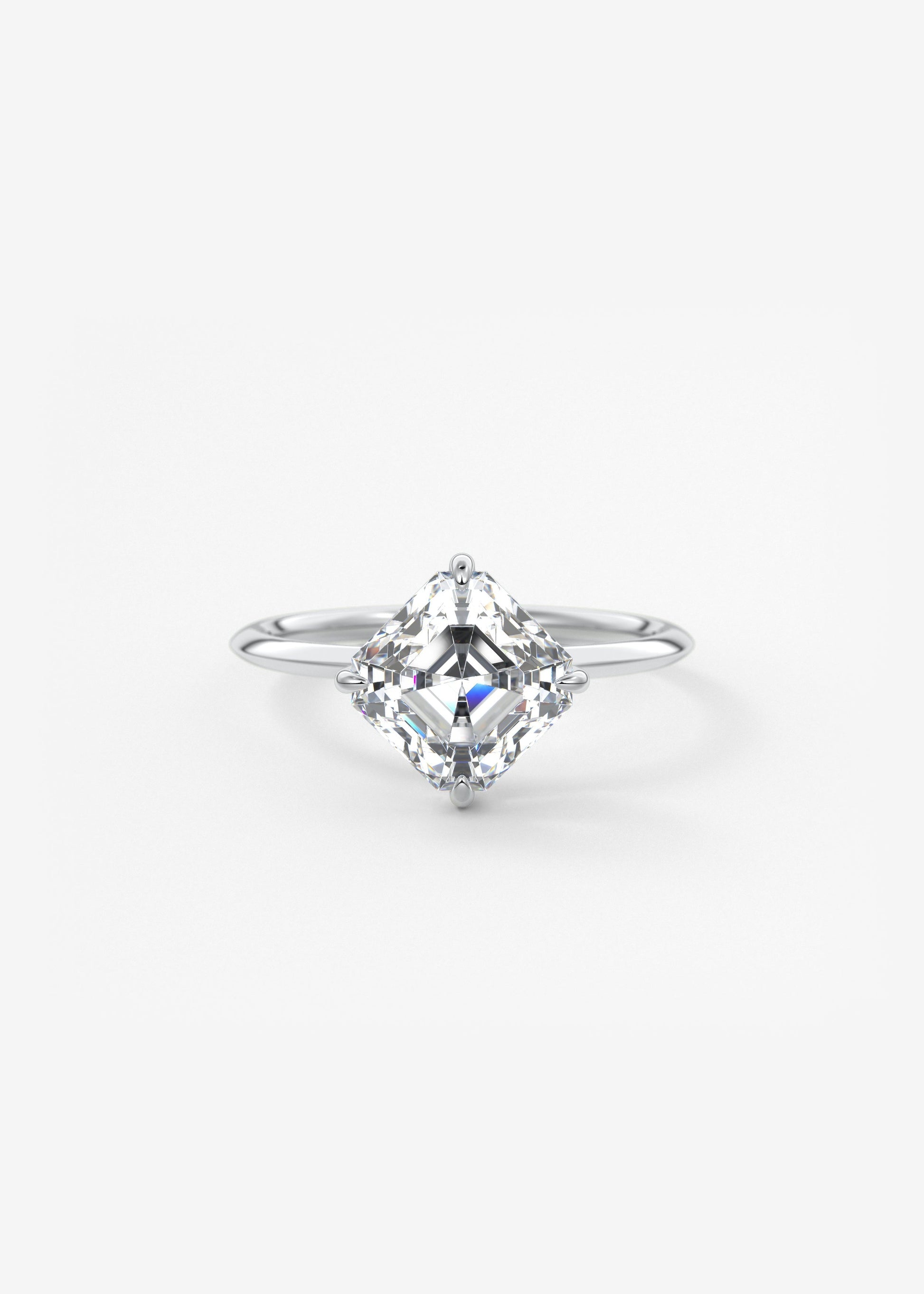 Oval Solitaire With Raised Basket Gallery Lab Grown Diamond Engagement Ring