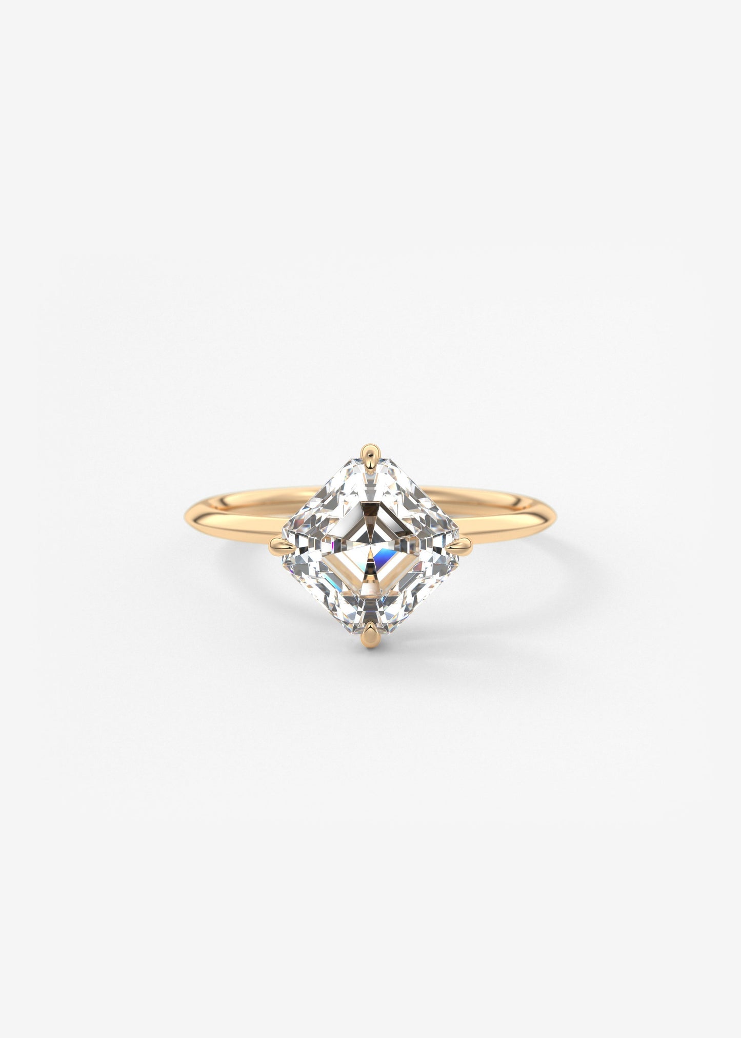 Oval Solitaire With Raised Basket Gallery Lab Grown Diamond Engagement Ring
