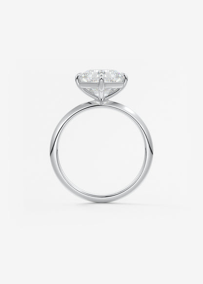 Oval Solitaire With Raised Basket Gallery Lab Grown Diamond Engagement Ring