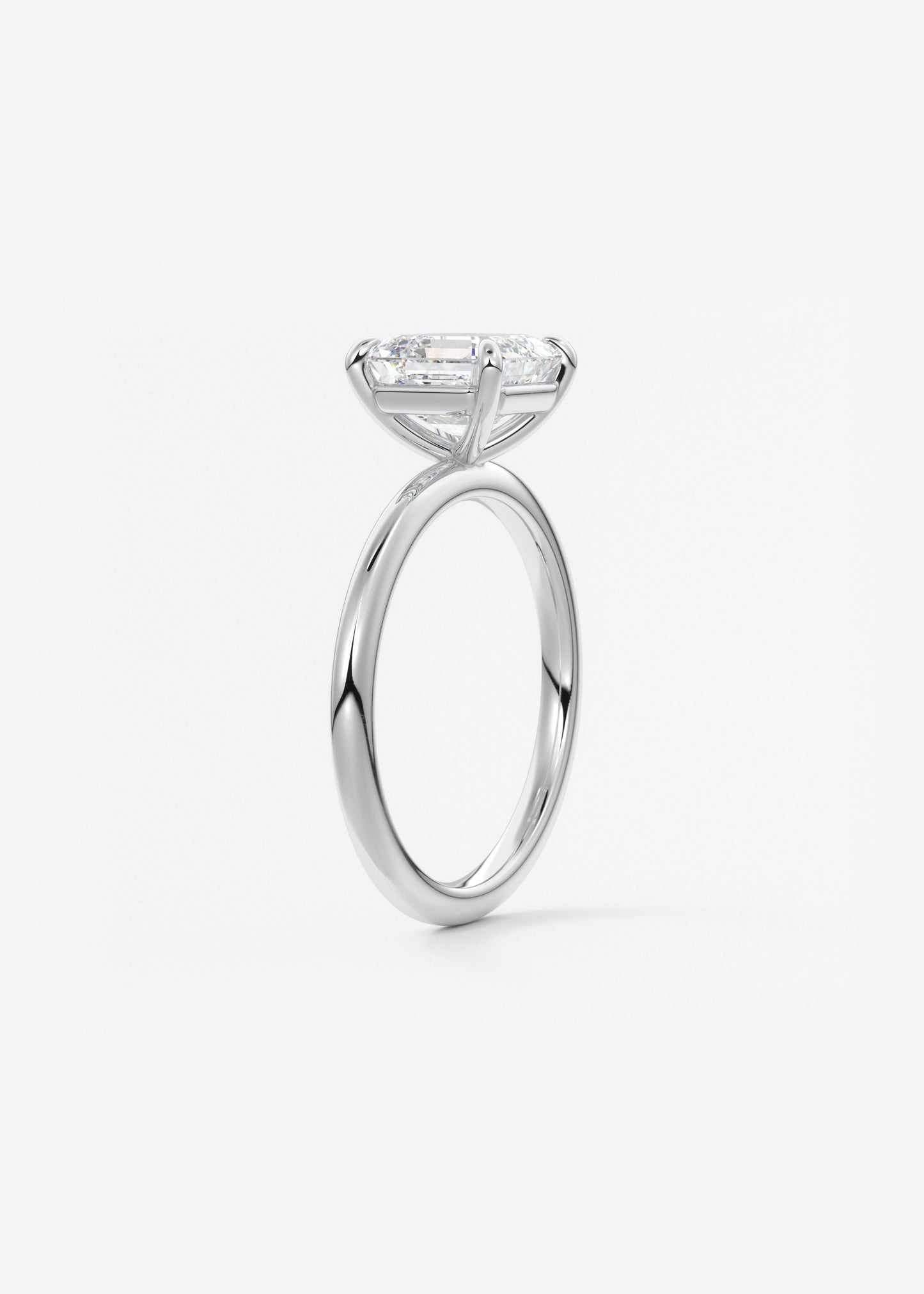 Oval Solitaire With Raised Basket Gallery Lab Grown Diamond Engagement Ring