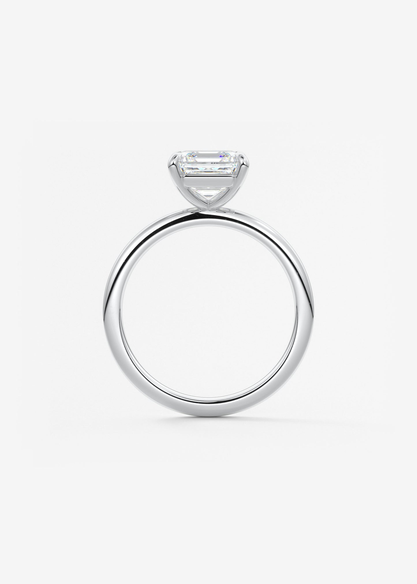 Oval Solitaire With Raised Basket Gallery Lab Grown Diamond Engagement Ring