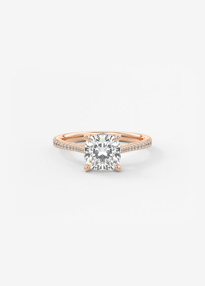 Oval Solitaire With Raised Basket Gallery Lab Grown Diamond Engagement Ring