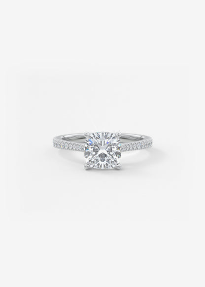 Oval Solitaire With Raised Basket Gallery Lab Grown Diamond Engagement Ring