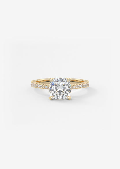 Oval Solitaire With Raised Basket Gallery Lab Grown Diamond Engagement Ring
