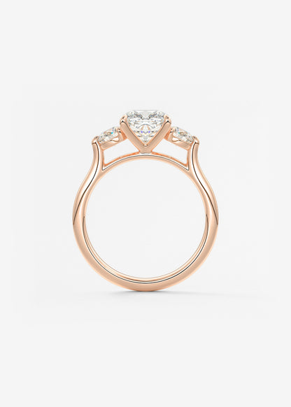 Oval Solitaire With Raised Basket Gallery Lab Grown Diamond Engagement Ring