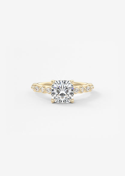 Oval Solitaire With Raised Basket Gallery Lab Grown Diamond Engagement Ring