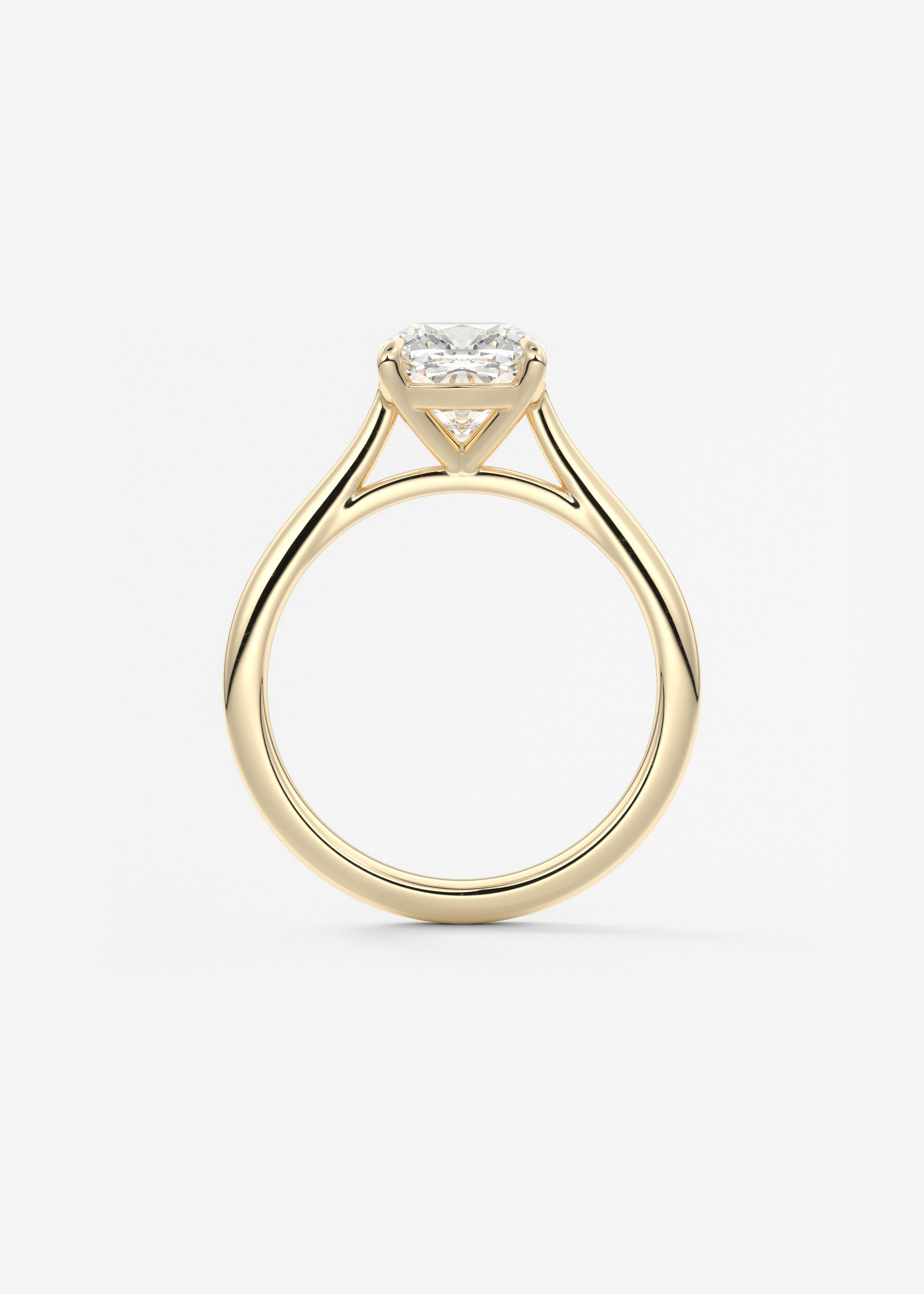 Oval Solitaire With Raised Basket Gallery Lab Grown Diamond Engagement Ring