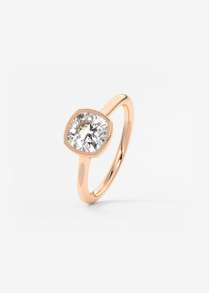 Oval Solitaire With Raised Basket Gallery Lab Grown Diamond Engagement Ring