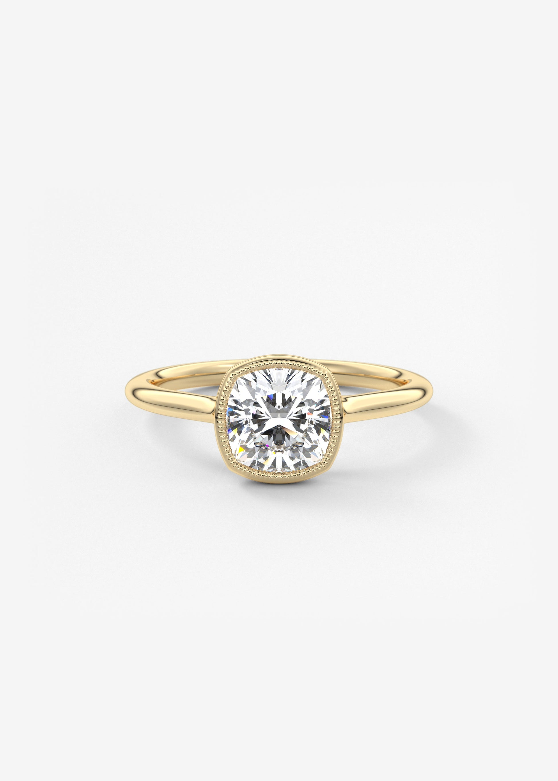 Oval Solitaire With Raised Basket Gallery Lab Grown Diamond Engagement Ring