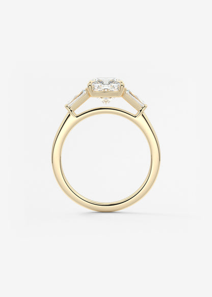 Oval Solitaire With Raised Basket Gallery Lab Grown Diamond Engagement Ring