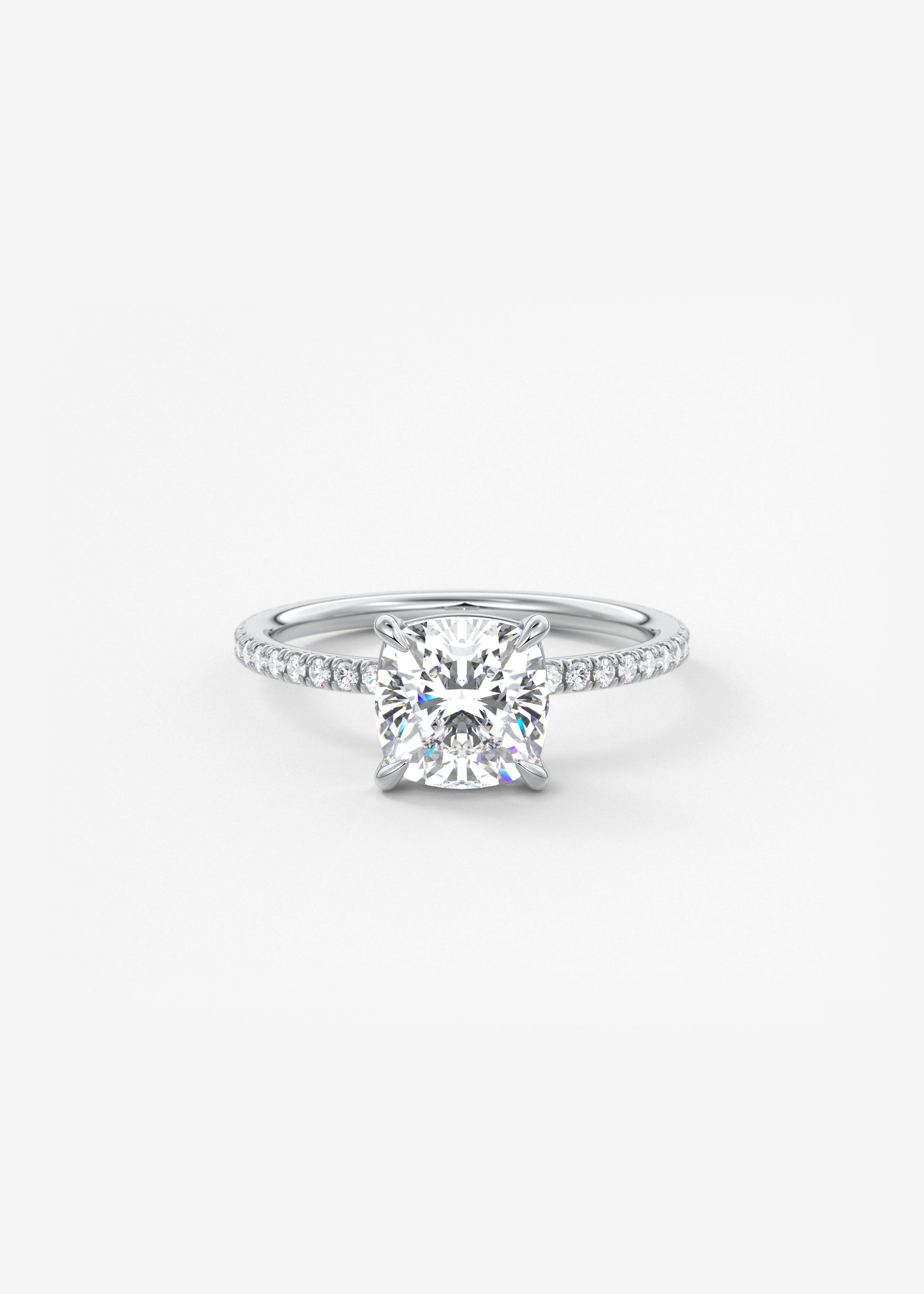 Oval Solitaire With Raised Basket Gallery Lab Grown Diamond Engagement Ring
