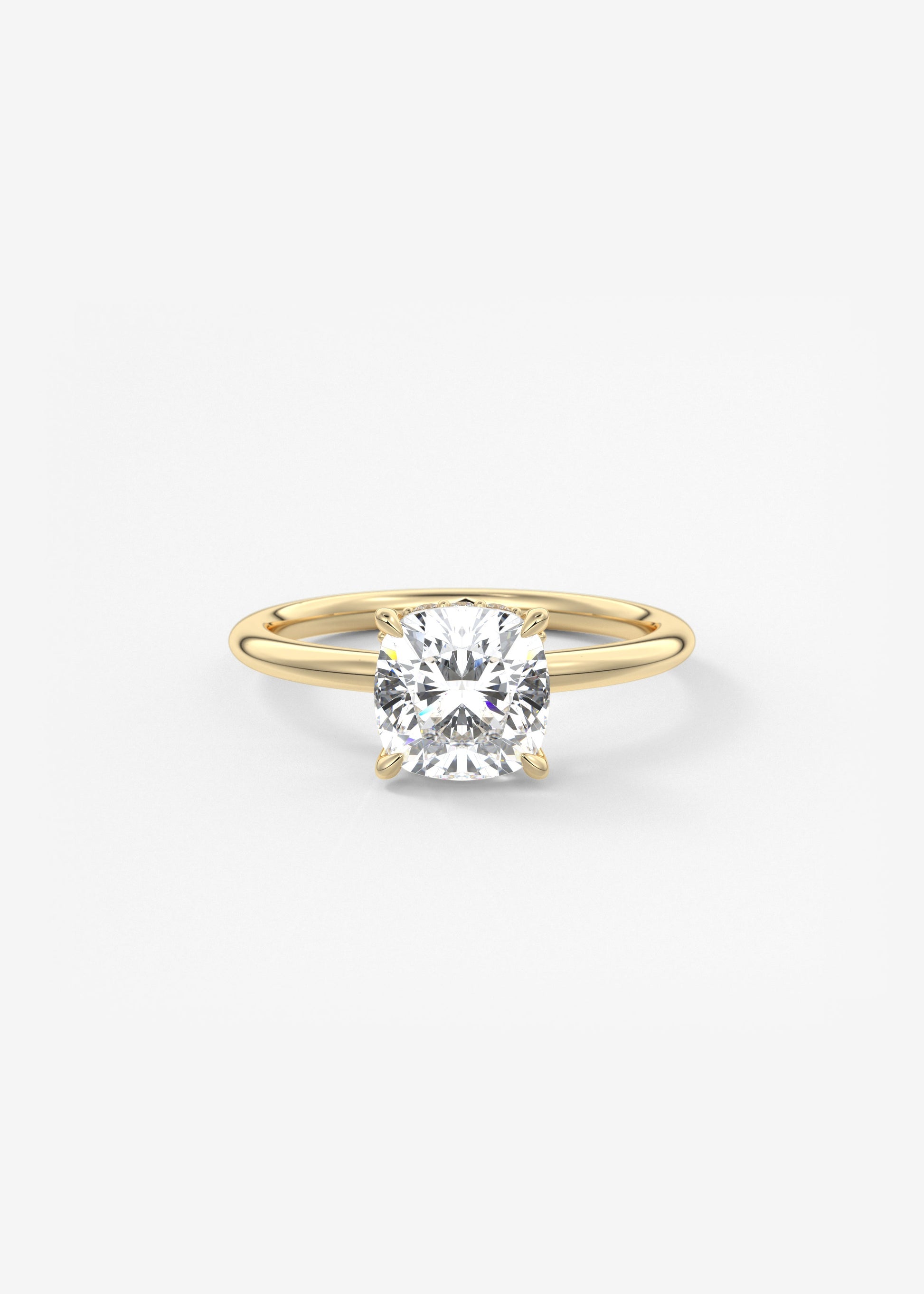 Oval Solitaire With Raised Basket Gallery Lab Grown Diamond Engagement Ring
