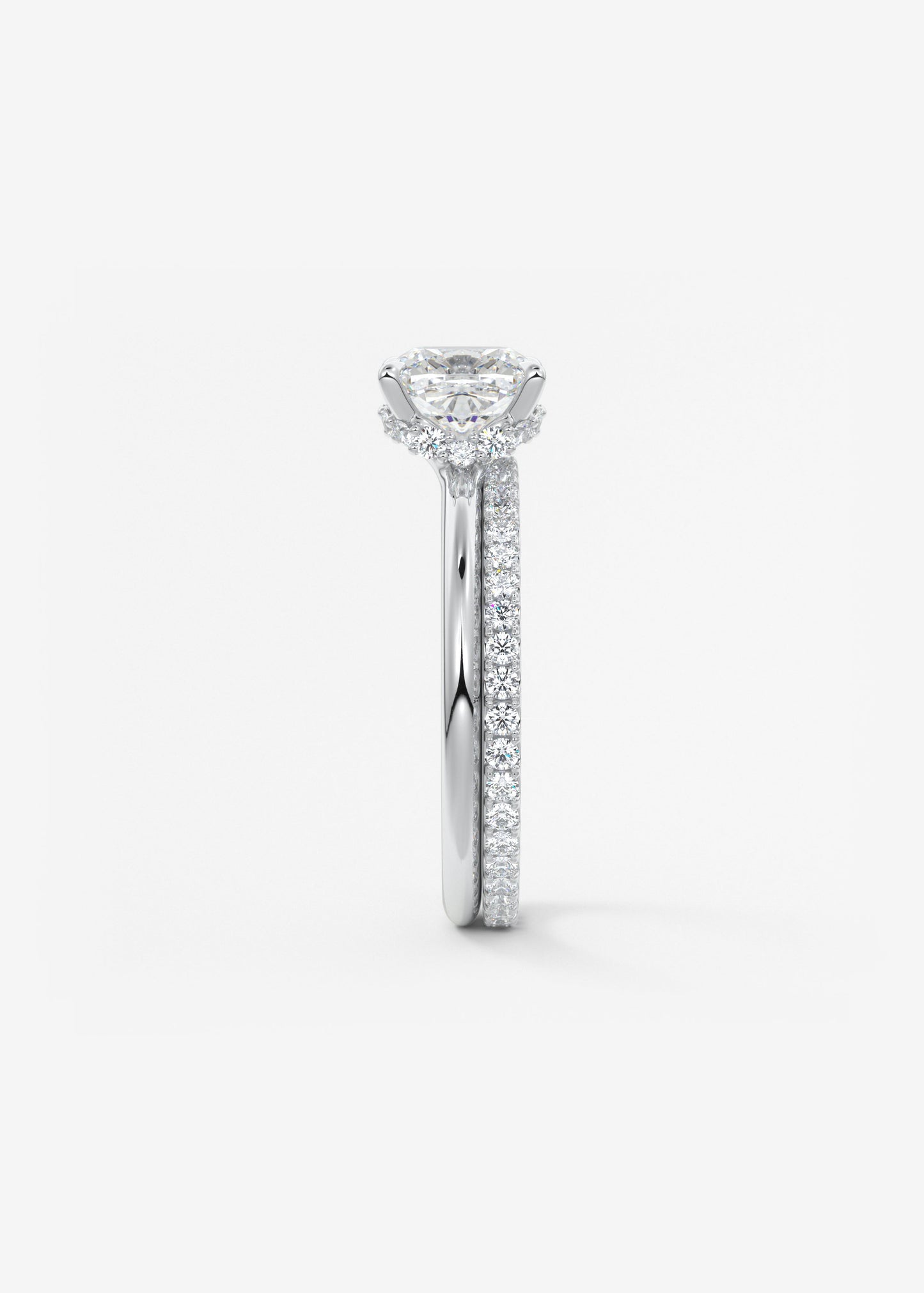 Oval Solitaire With Raised Basket Gallery Lab Grown Diamond Engagement Ring