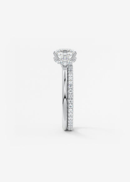 Oval Solitaire With Raised Basket Gallery Lab Grown Diamond Engagement Ring