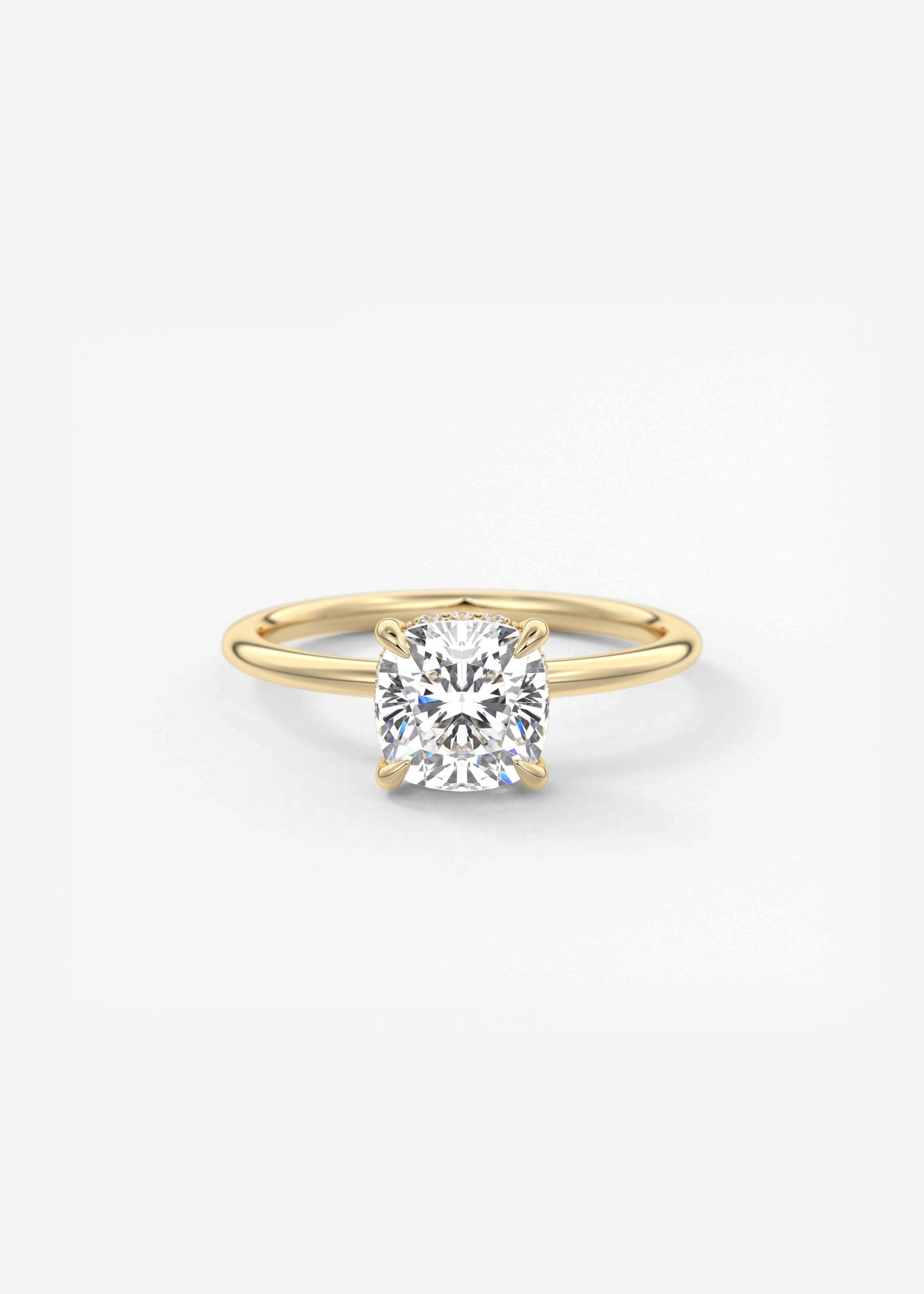 Oval Solitaire With Raised Basket Gallery Lab Grown Diamond Engagement Ring