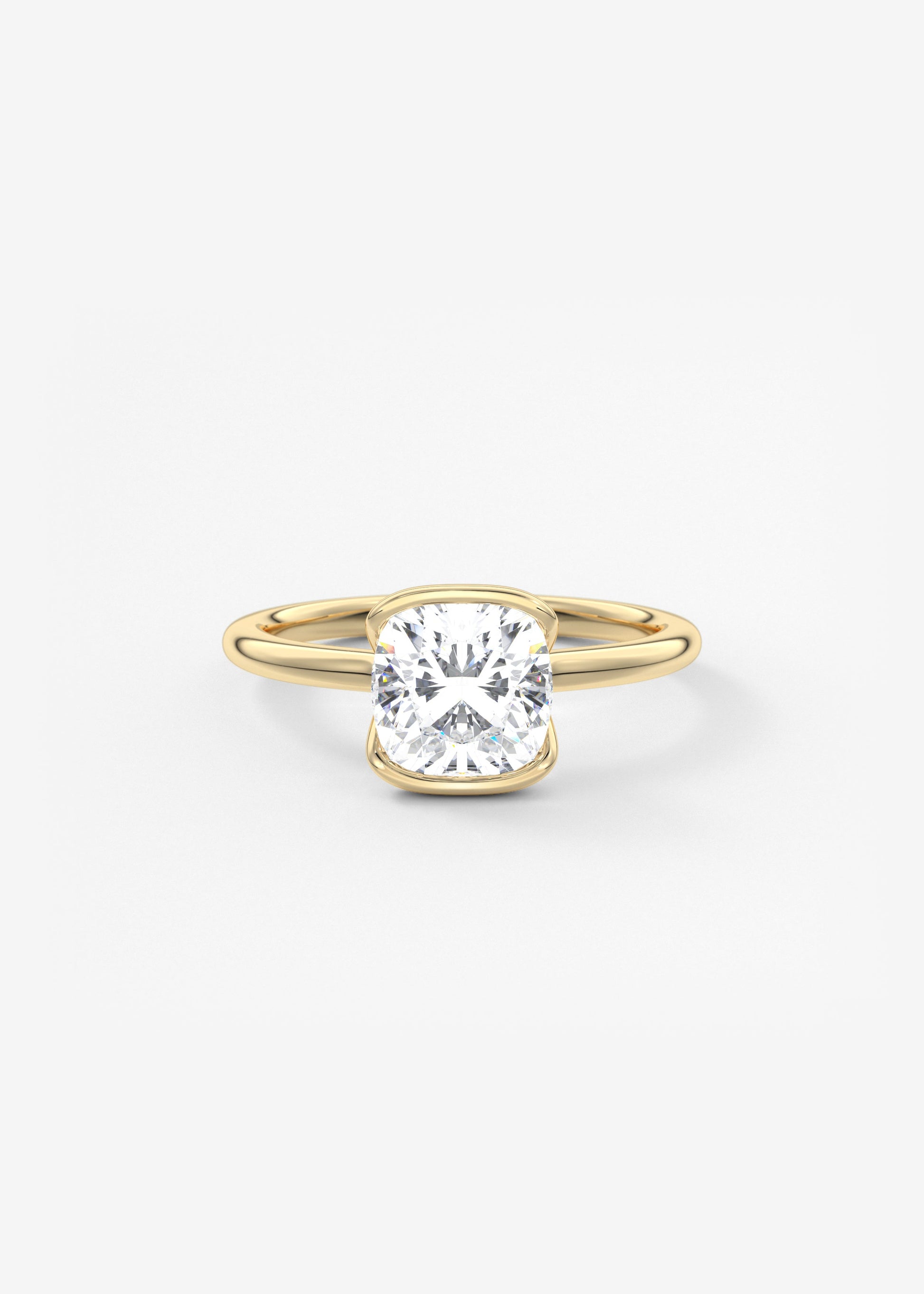 Oval Solitaire With Raised Basket Gallery Lab Grown Diamond Engagement Ring