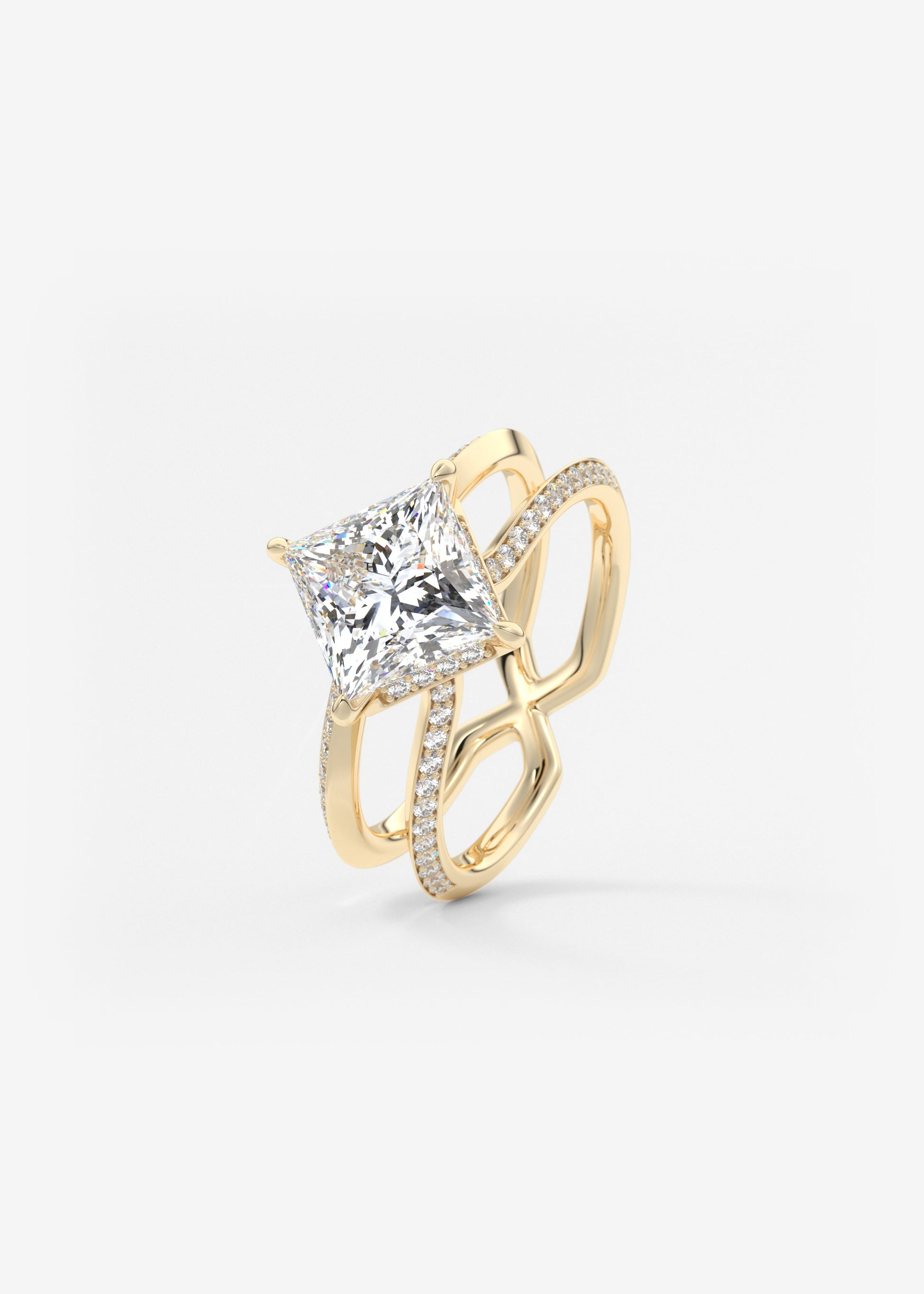 Oval Solitaire With Raised Basket Gallery Lab Grown Diamond Engagement Ring